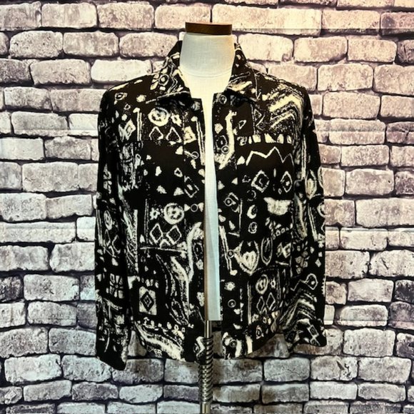 Chico's Jackets & Blazers - Chico's Design Brown & Cream Jacket Size Small